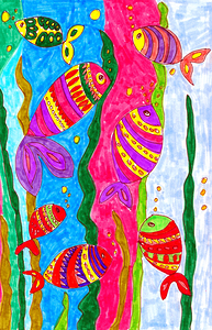 Abstract Fish The Original