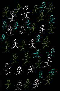 Abstract Stick Figures