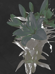 Abstract Green Lily Flower Bouquet