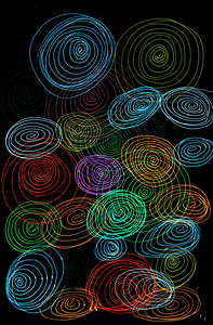 Abstract Line Spirals 