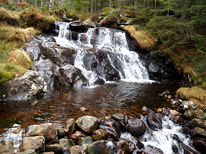  Scottish Highlands Serene Waterfall                                                                                                                     