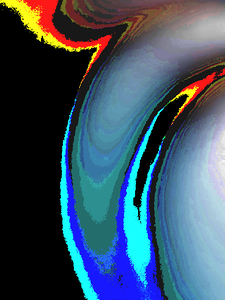 Darker Cool Abstract Swirl