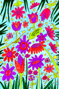 Abstract Cheerful Nature