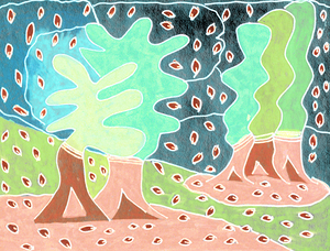 Abstract Forest Scene