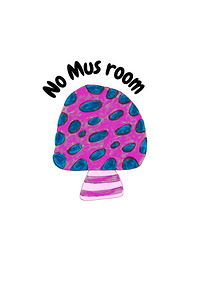 Abstract Whimsical No Mus room