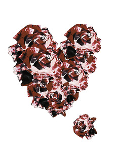 Abstract Roses Heart