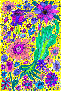 Abstract Floral Party