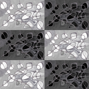 Abstract Monochrome Neurographic Design