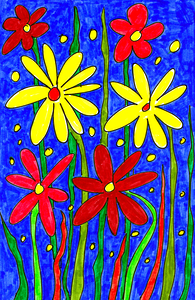 Abstract Creative Flowers