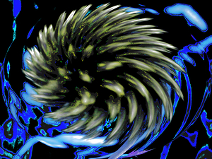 Coolest Abstract Swirling Woodland Flower 