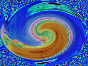 Abstract Colourful Acrylic Circles