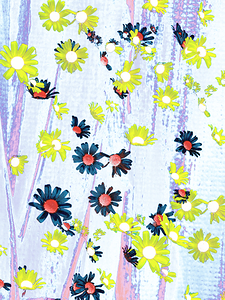  Abstract Coloured Daisy Confetti 