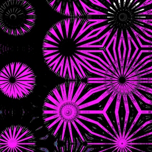 Abstract Dramatic Circular Forms