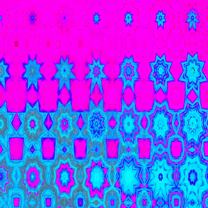 That Abstract Neon Pink and Turquoise Pattern