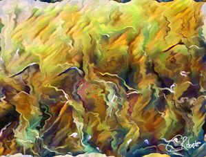 Melted Long Grass in Brown Hues