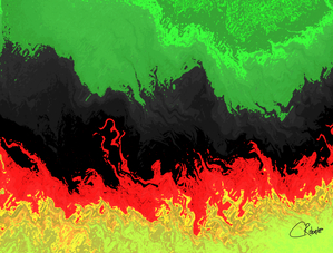 Abstract  Melted  Forest  Evolving