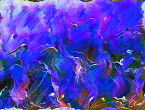 Abstract Long Grass in Amethyst