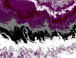 Striking Dark Magentas Abstract Melted Forest