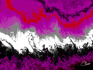 Striking Magentas Abstract Melted Forest