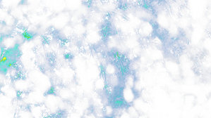 Pastel Turquoise Tree through Raindrops on a Window