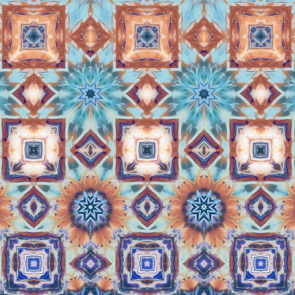 Abstract Geometric Floral Design Print