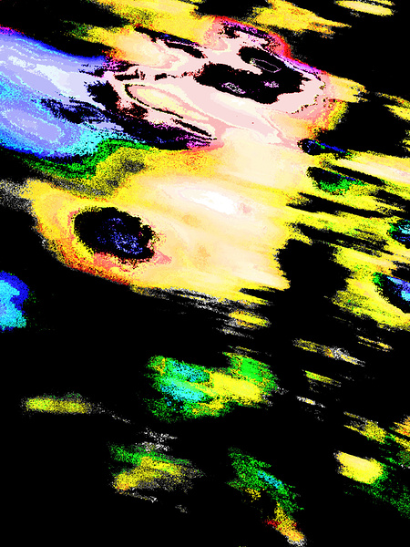 Abstract Chaotic Hues Print