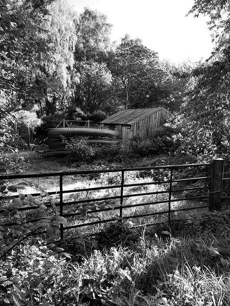  Everyday Lifes Moments - The Shed in Black and White Print