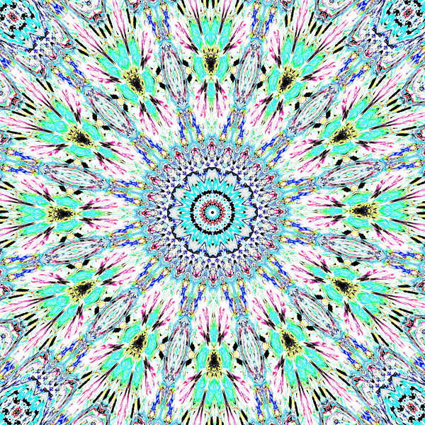Abstract Kaleidoscope Mandala Pattern Print