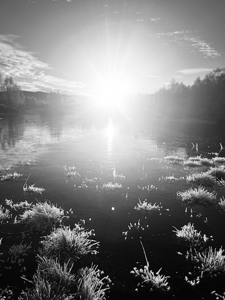 Scottish Highlands Winter Sun Print