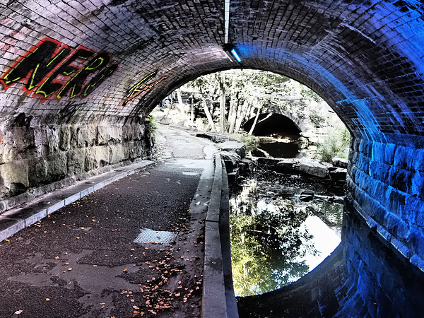 Abstract Graffiti Tunnel                                                                                                                      Print