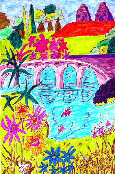 Abstract Garden Print