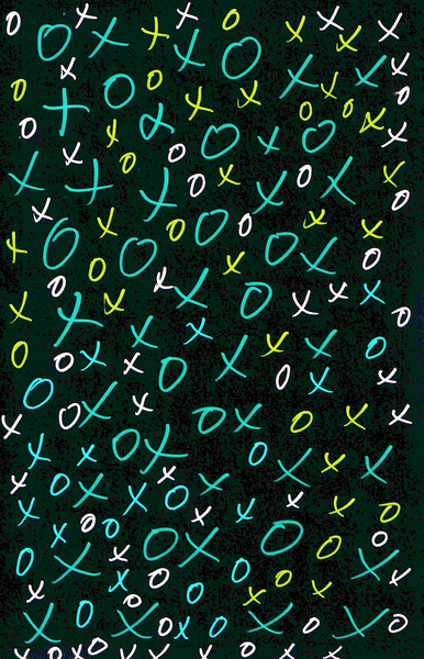 Abstract Xs and Os Too  Print