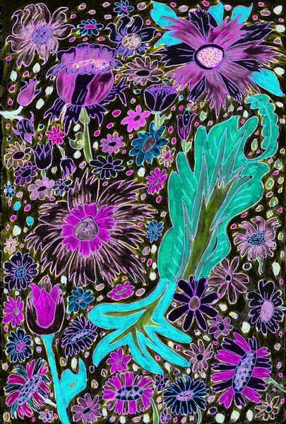Abstract Floral Musing Print