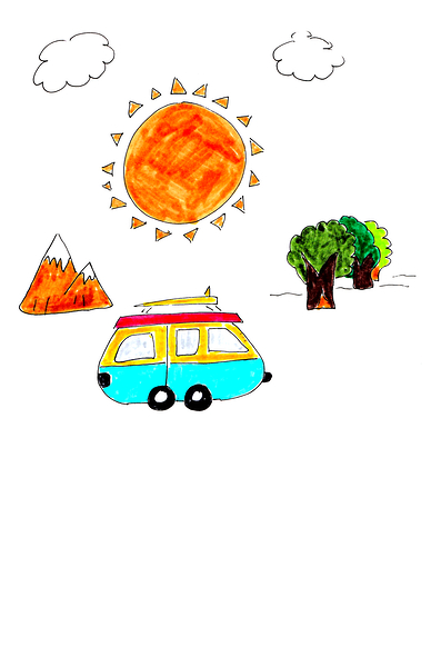 Abstract Sunny Days Print