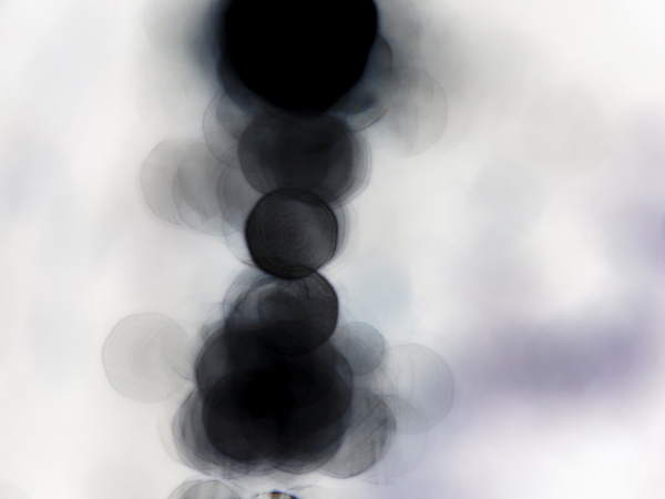  Abstract Monochrome Bokeh Spheres      Print