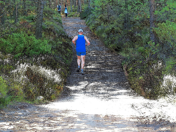   Trail Runner in the Scottish Highlands                                                                                                                     Print