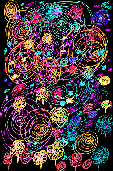 Abstract Line Shapes Print