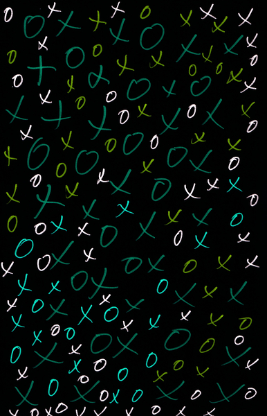 Abstract Xs and Os  Print