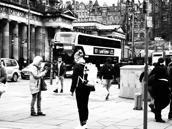 Everyday Lifes Moments- Edinburgh A Bustling City                                                                                                                      Print