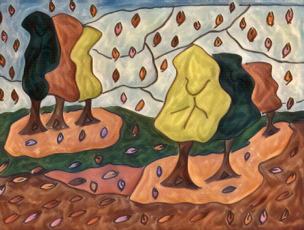 Another Abstract Autumnal Forest Print