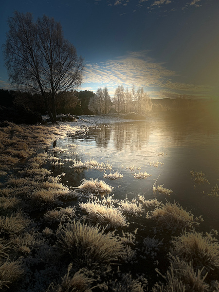 Winter Sun in the Scottish Highlands  Print