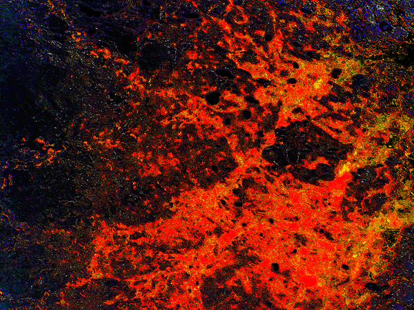    Abstract Fiery Water Reflections                                                                                                                   Print