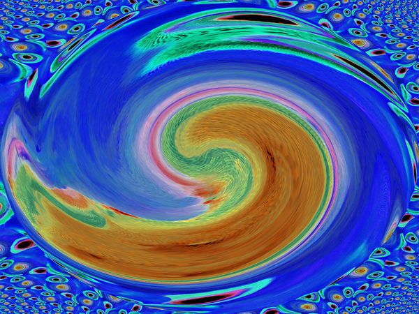 Abstract Colourful Acrylic Circles Print