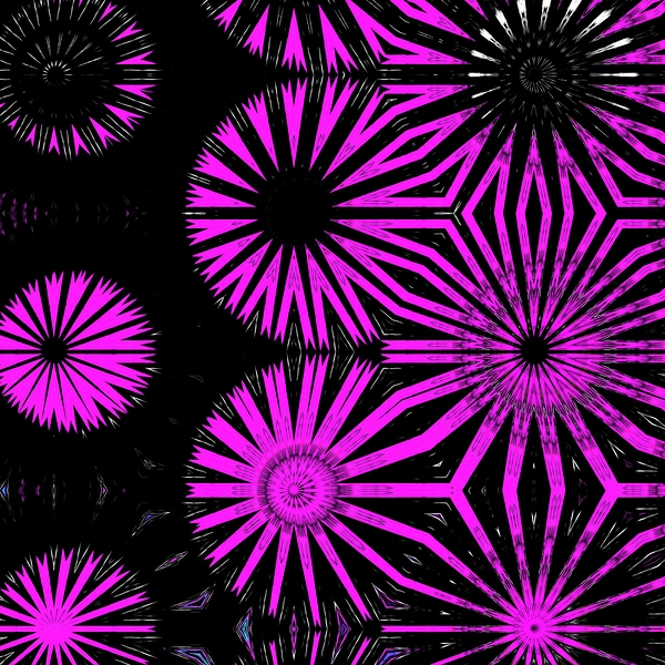 Abstract Dramatic Circular Forms Print