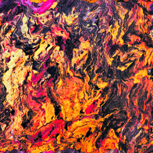 Abstract Melting Red Forms  Print