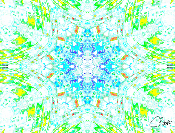 Vibrant Kaleidoscope Print