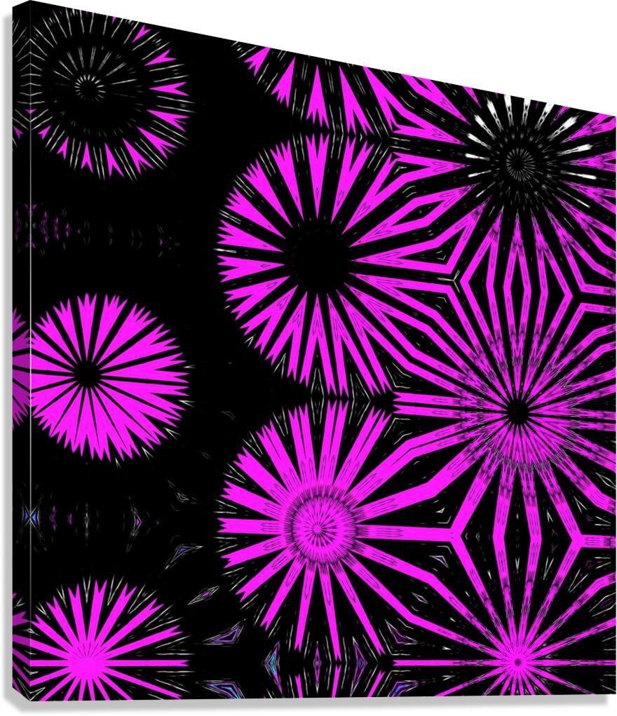 Abstract Dramatic Circular Forms Canvas Print