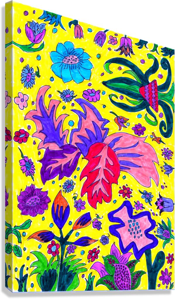 Abstract Floral Nature Design Canvas Print