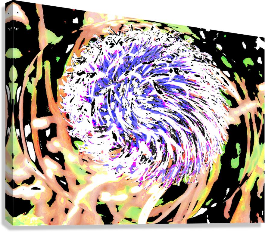  Abstract Swirling Woodland Plant Canvas Print