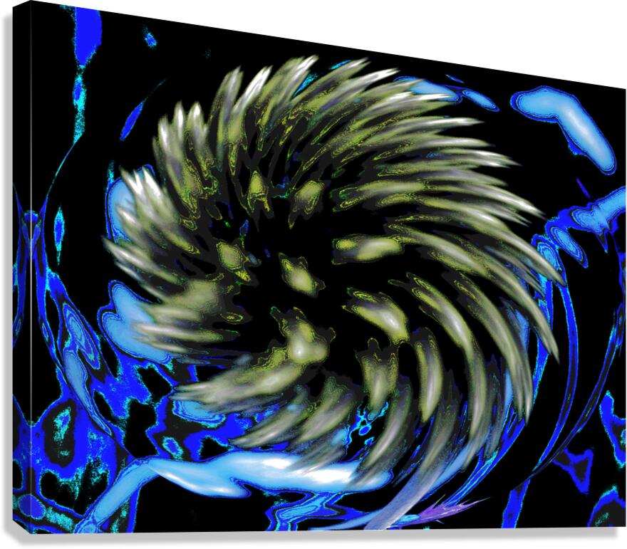Coolest Abstract Swirling Woodland Flower  Canvas Print